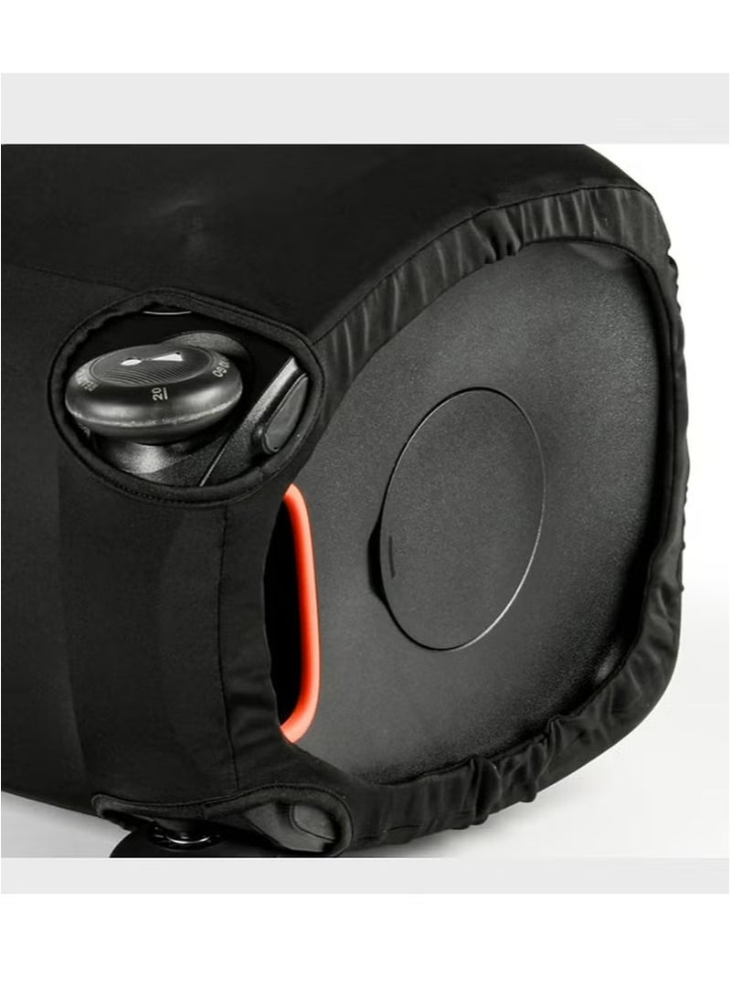 أبوستيم غطاء واقي من الغبار لمكبر الصوت JBL PartyBox Stage 320، غطاء واقي لمكبر الصوت المحمول للحفلات، قماش ليكرا مطاطي (أسود) - Image 3